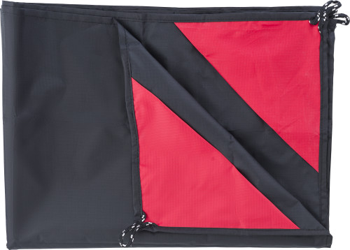 Picknickdecke | Polyestervlies | 140x100cm | Kordonsack | Schwarz Picknickdecke | Polyestervlies | 140x100cm | Kordonsack | Schwarz