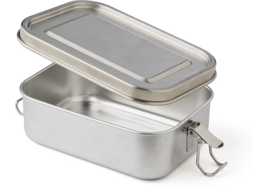Lunchbox | Roestvrij staal | 750ml | Gespsluiting | zilver Lunchbox | Roestvrij staal | 750ml | Gespsluiting | zilver