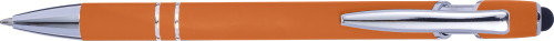 Balpen | Aluminium | Blauwe inkt | oranje