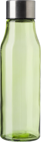 Waterfles | Glas & roestvrij staal | 500 ml | Naam personalisatie | zwart Waterfles | Glas & roestvrij staal | 500 ml | Naam personalisatie | zwart