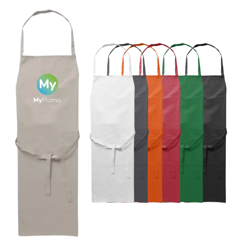 Schürze | Polyester 200 g/m² | Mit Nackengriff und Trägern