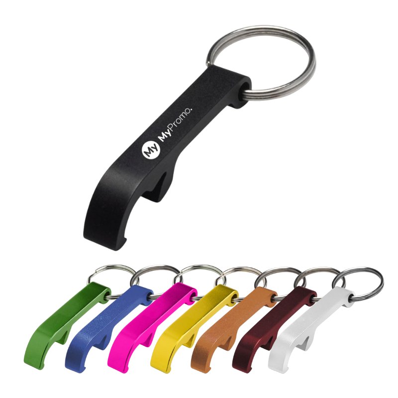 Porte-clés | Aluminium | Avec décapsuleur | Durable & haut de gamme