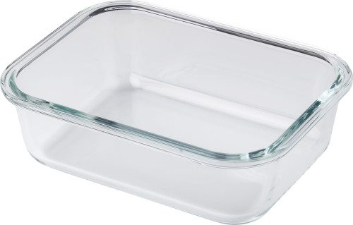 Lunchbox | Glass & plastic lid | 1L | Suitable for microwave | transparent Lunchbox | Glass & plastic lid | 1L | Suitable for microwave | transparent