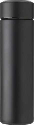 Roestvrijstalen thermosfles (450 ml) met LED zwart