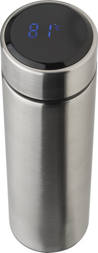 Roestvrijstalen thermosfles (450 ml) met LED zwart