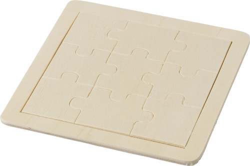 Houten puzzel houtbruin