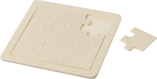Houten puzzel houtbruin