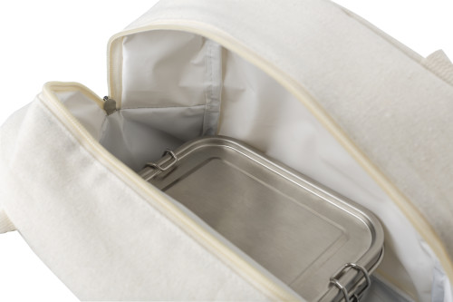 Kühltasche | Baumwolle mit PEVA-Futter | 280 Gramm m² | Großes Fach und kleine Vordertasche | neutral