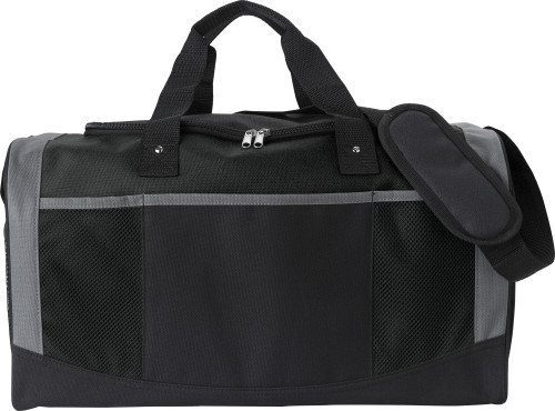 Sac à dos à roulettes | Polyester | 49x28x24 cm | Fond renforcé | Bandoulière réglable | noir
