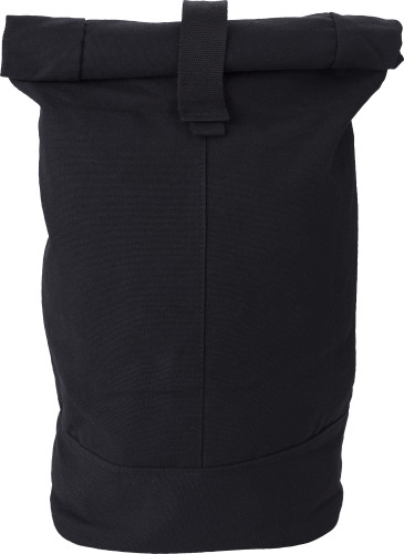 Roll top rugzak | Polyester | Eén maat | Eén groot compartiment | zwart