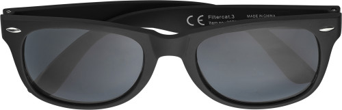 Sonnenbrille | Metall & RPC | Mit UV400-Schutz | Schwarz