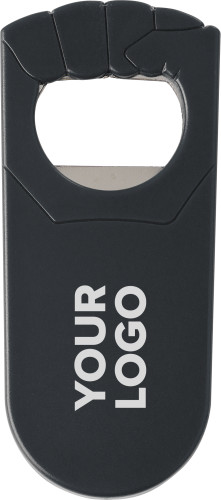 Plastic bottle opener | black