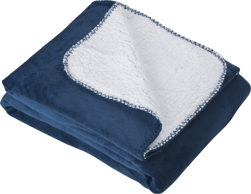 Decke | Polyester | 190 gr/m2 | Gebunden mit Schleife | Blau