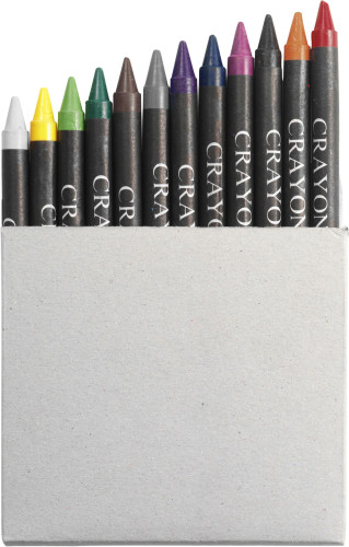 12 crayon set | Recyclable box | Cheap | custom;multicolour