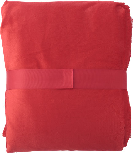 Decke | Polyester | 190 gr/m2 | Gebunden mit Schleife | Blau