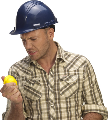 Stress reliever | PU foam | Hat shaped | white