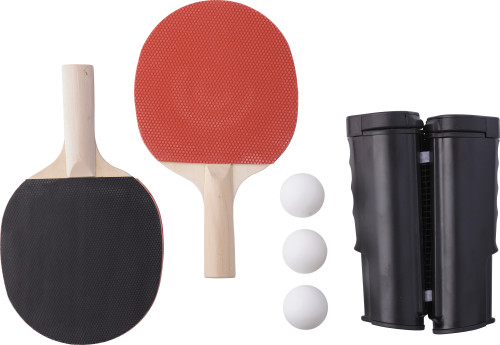 Tafeltennis set | ABS | 6 stuks | RPET zakje | zwart