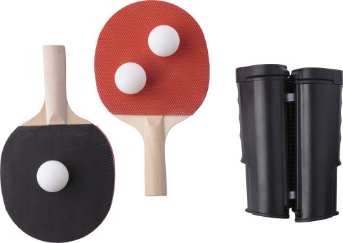 Tafeltennis set | ABS | 6 stuks | RPET zakje | zwart
