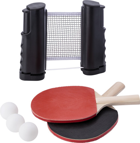Tafeltennis set | ABS | 6 stuks | RPET zakje | zwart