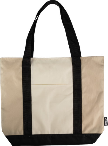 Bolsa tote | rPET (600D) | 41x18x34 cm | Asas largas | beige