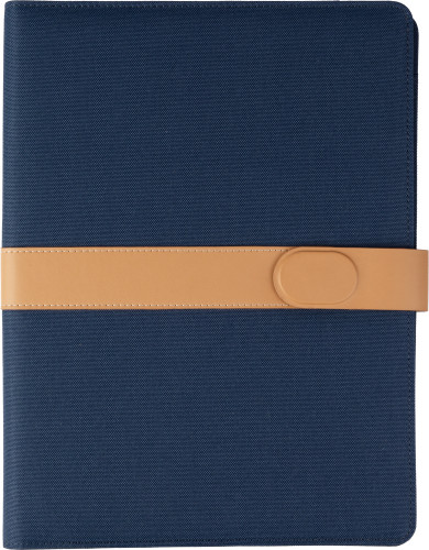 A4 Portfolio | rPET | Opvouwbaar | Inclusief notitieboek | blauw