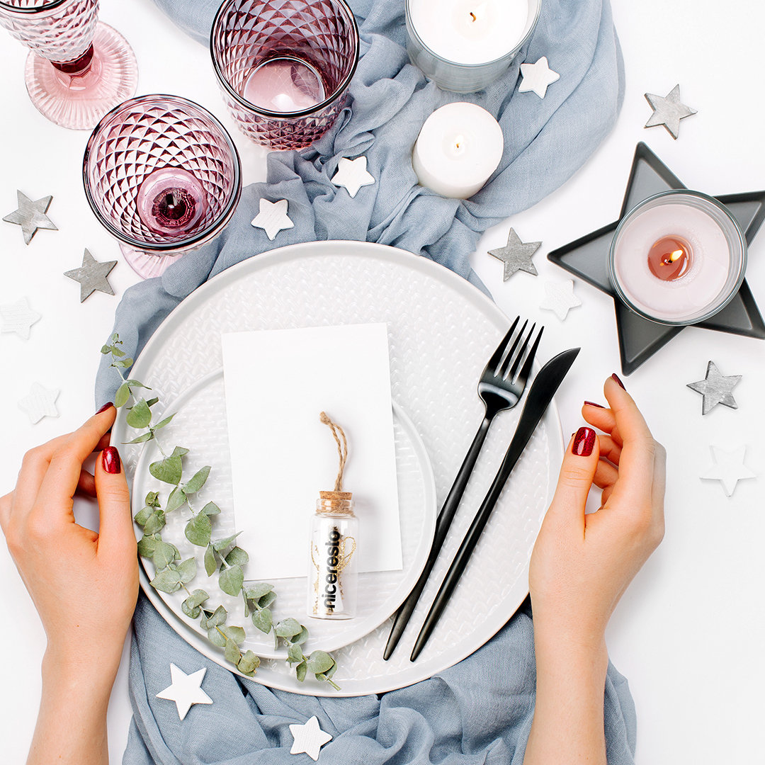 Kerst wensfles | Glas | 7,4 cm | Aanpasbaar Kerst wensfles | Glas | 7,4 cm | Aanpasbaar