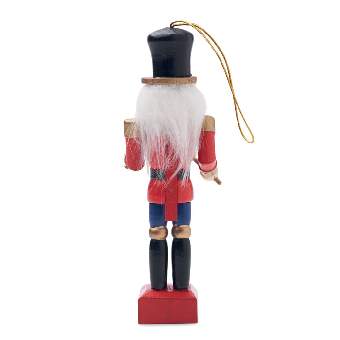 Weihnachts-Nussknacker-Anhänger | Holz | 13,2 cm