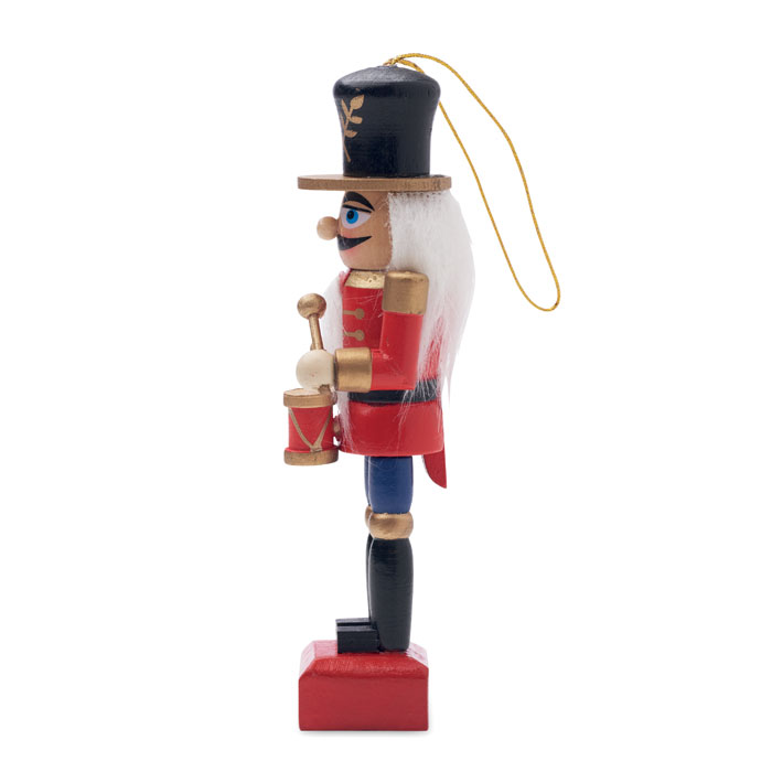Weihnachts-Nussknacker-Anhänger | Holz | 13,2 cm
