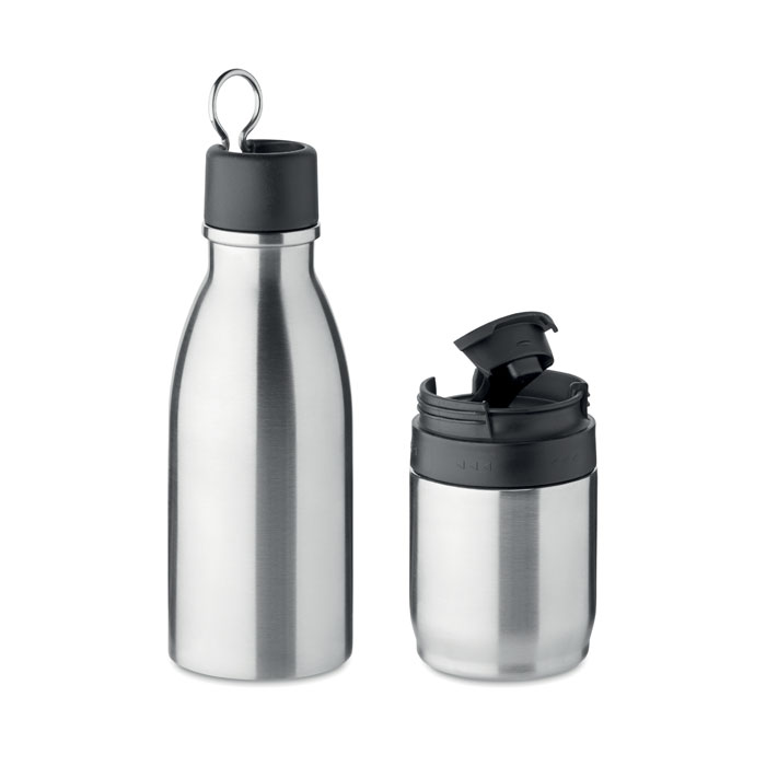 Flasche & Becher | Edelstahl | 500 ml / 310 ml | Klappverschluss