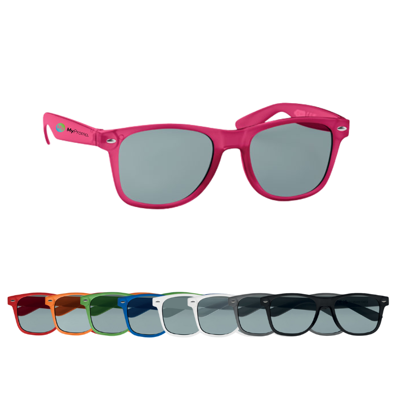 Sonnenbrille im klassischen Design | Dunkle Gläser | Recycelt