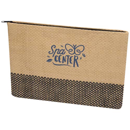 Reißverschlusstasche | FSC-zertifiziertes gewebtes Strohpapier | 3 L