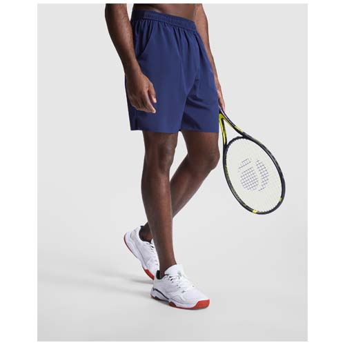 Pantalones cortos deportivos Roly | Poliéster reciclado y elastano | Unisex | Bolsillos laterales grandes