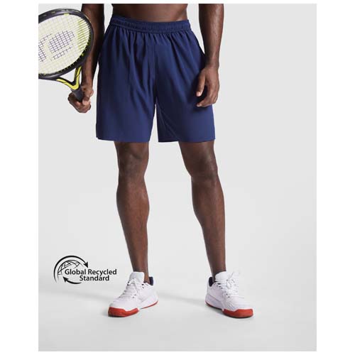 Pantalones cortos deportivos Roly | Poliéster reciclado y elastano | Unisex | Bolsillos laterales grandes