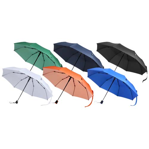 Faltbarer Regenschirm | Recycelter PET-Pongee-Polyester | 21" | Automatisches Öffnen