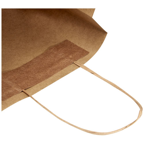 ProLine 250 Natural Kraft Paper Shopping Bags – 16x6x12, Retail Merchandise With Handles