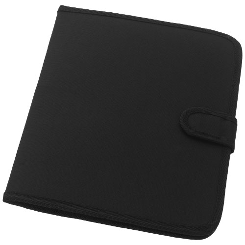 A4 Portfolio | Polyester | Klettverschluss | 20-seitiger liniertes Notizblock | schwarz A4 Portfolio | Polyester | Klettverschluss | 20-seitiger liniertes Notizblock | schwarz