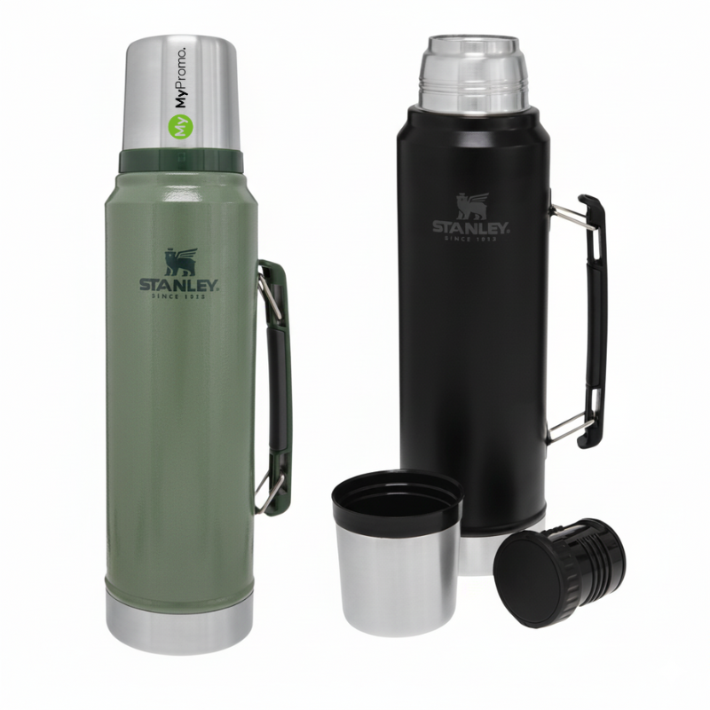 Stanley Classic thermos bottle | Stainless steel | 1L | Perfect for camping | Hot or cold for 24 hours