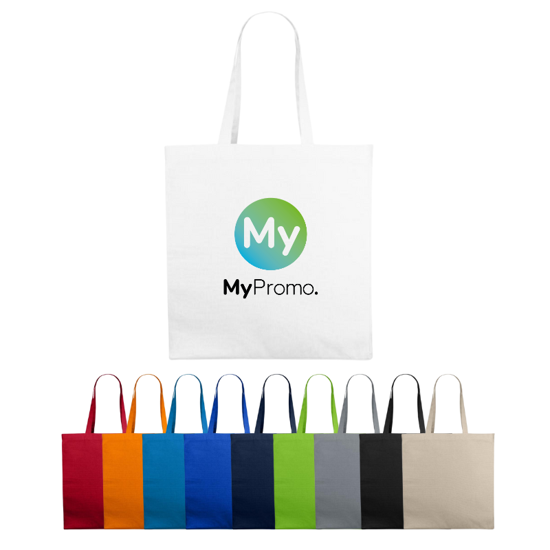 Tote bag | Cotton 220g/m² | 38x41cm | Long handles | Many colours available