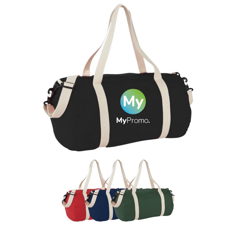 Reistas | Katoen 140g/m² | 45x25x25cm | 25L | Schuine voorzak