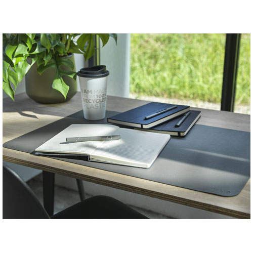 Balpen & A5 notitieboekje set | Gerecycled polyester & papier | 80 gelinieerde vellen | Duurzaam | grijs Balpen & A5 notitieboekje set | Gerecycled polyester & papier | 80 gelinieerde vellen | Duurzaam | grijs