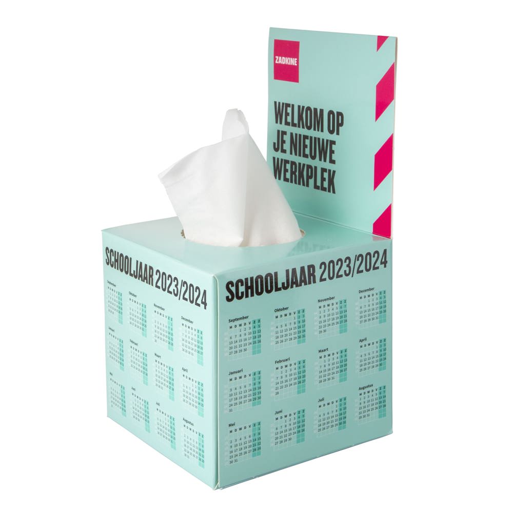 Tissue box with flap | Square shape | 50 tissues