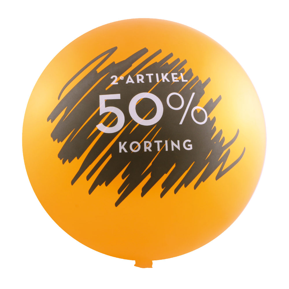 Riesenballon | Naturlatex | Ø 80 cm | 1-farbiger Druck | Nachhaltig