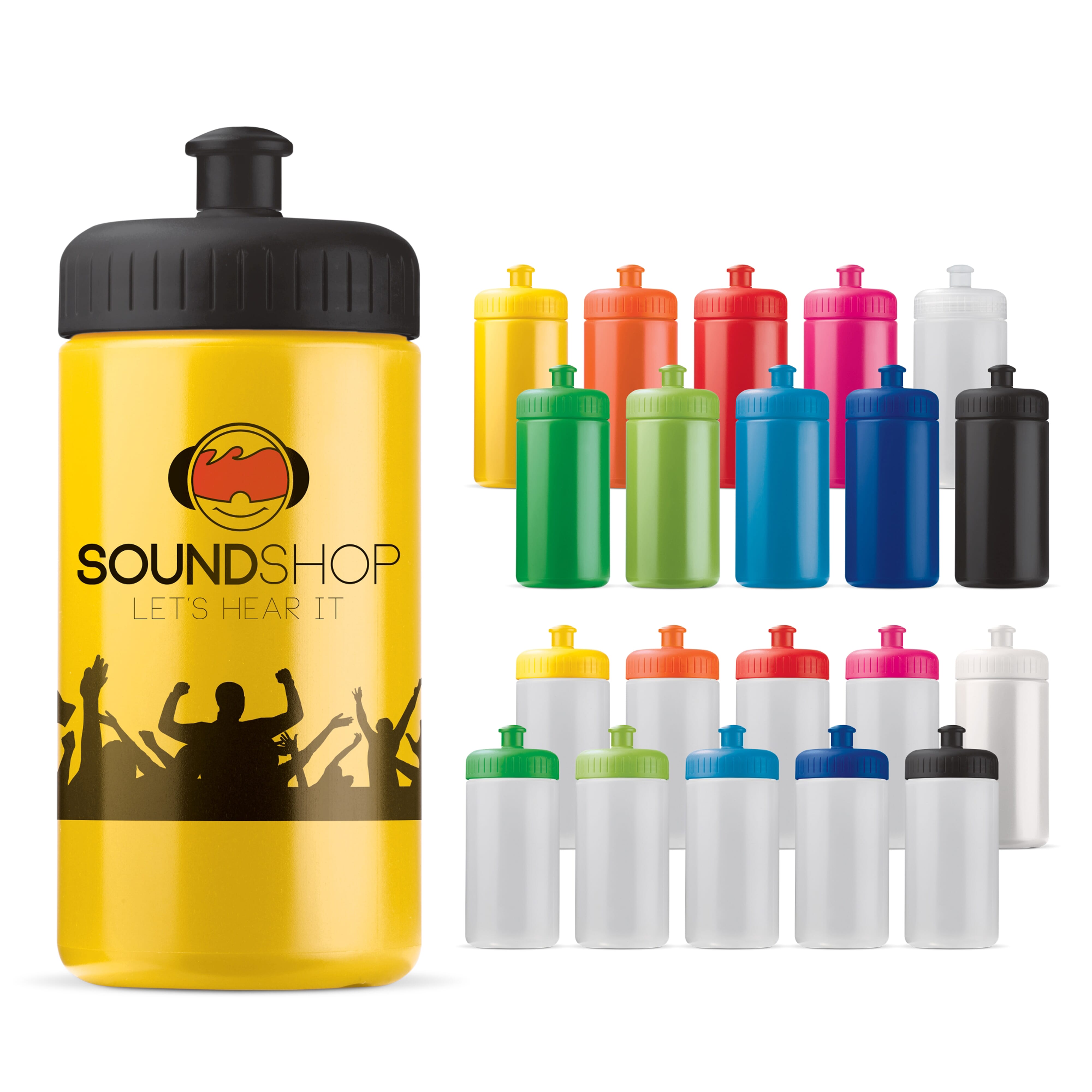 Bidón libre de BPA | LDPE & PP | 500 ml | Impreso por todas partes