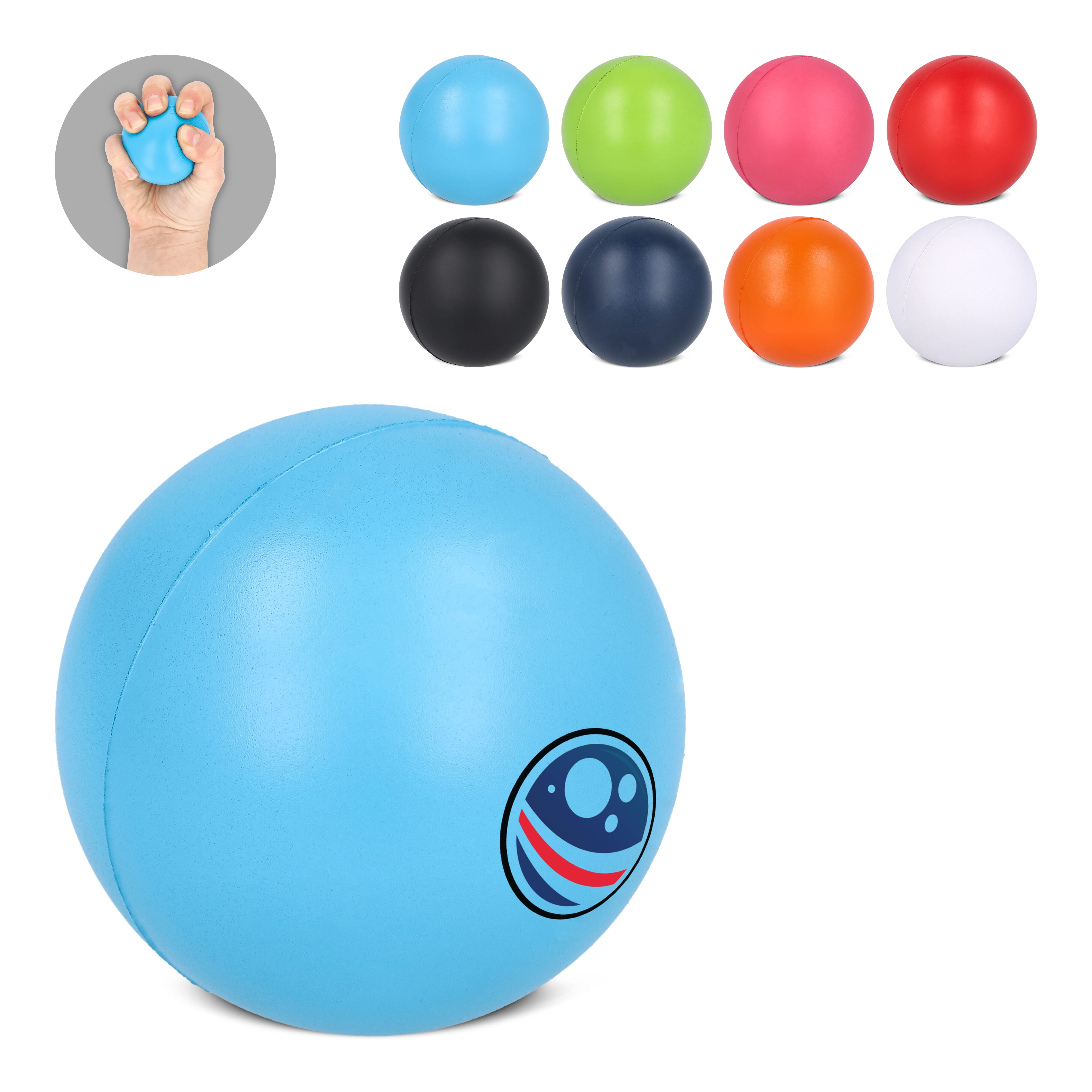 Balle anti-stress | Mousse PU | Ø 6 cm