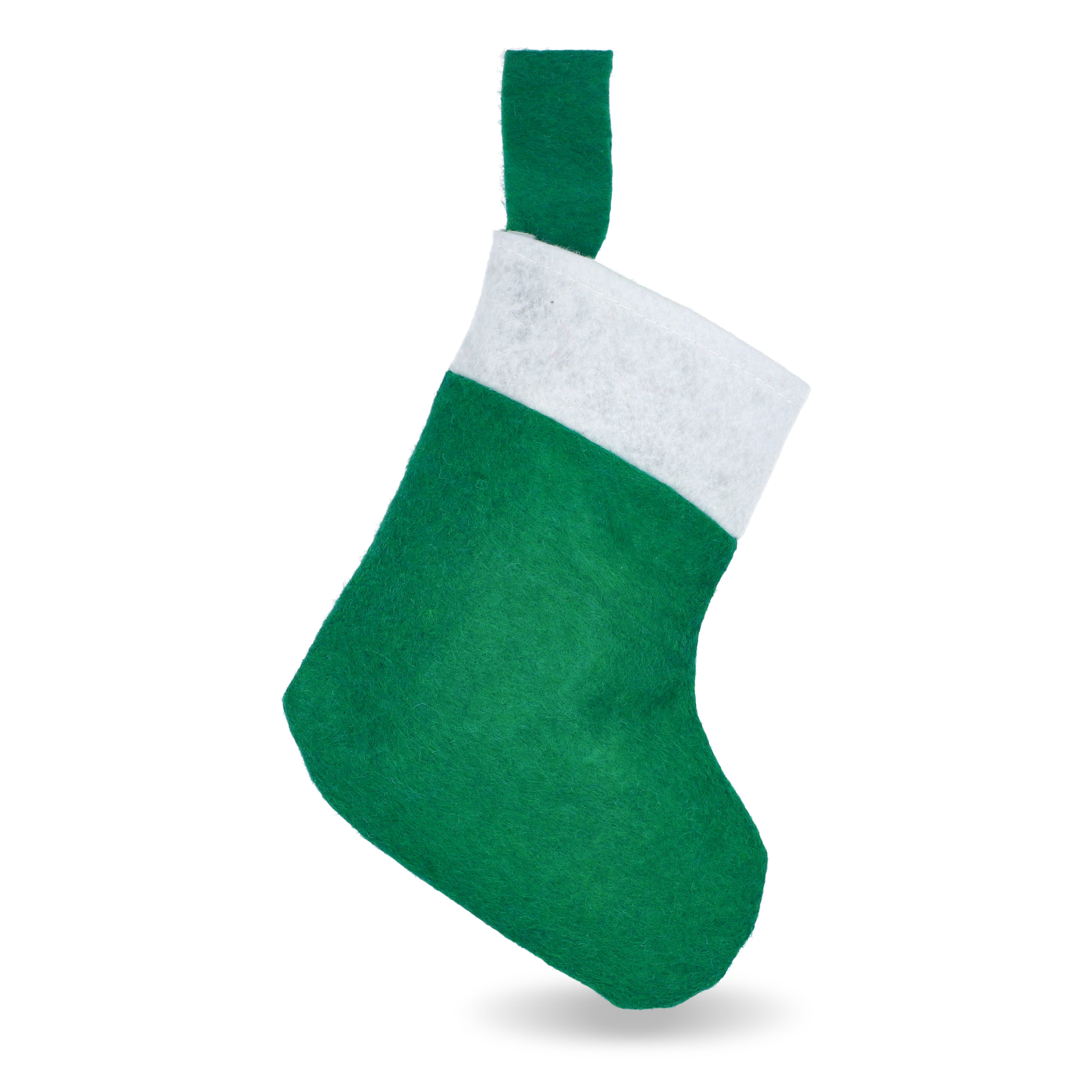 Chaussette de Noël | Polyester | Festif | Blanc / Vert Chaussette de Noël | Polyester | Festif | Blanc / Vert