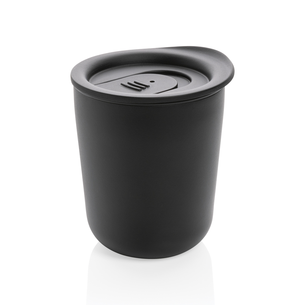 Insulated tumbler | PP & stainless steel | 250ml | Antibacterial treatment | black