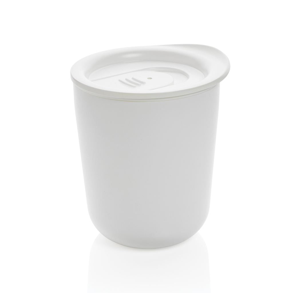 Thermo beker | PP & roestvrij staal | 250ml | Antibacteriële behandeling | wit