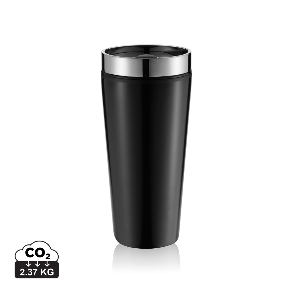 Vaso | Acero inoxidable y PP | 350 ml | Alta calidad | Black (30)