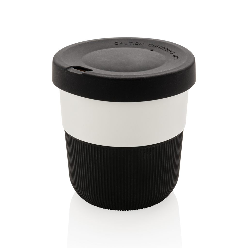 Tasse isolée | PLA | 280 ml | Avec poignée en silicone | Durable | Black Tasse isolée | PLA | 280 ml | Avec poignée en silicone | Durable | Black