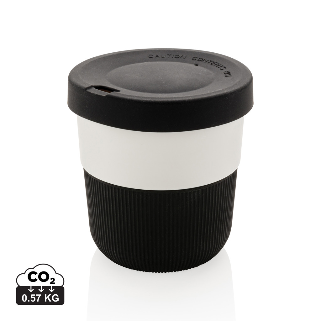 Insulated cup | PLA | 280 ml | With silicone grip | Sustainable | Black